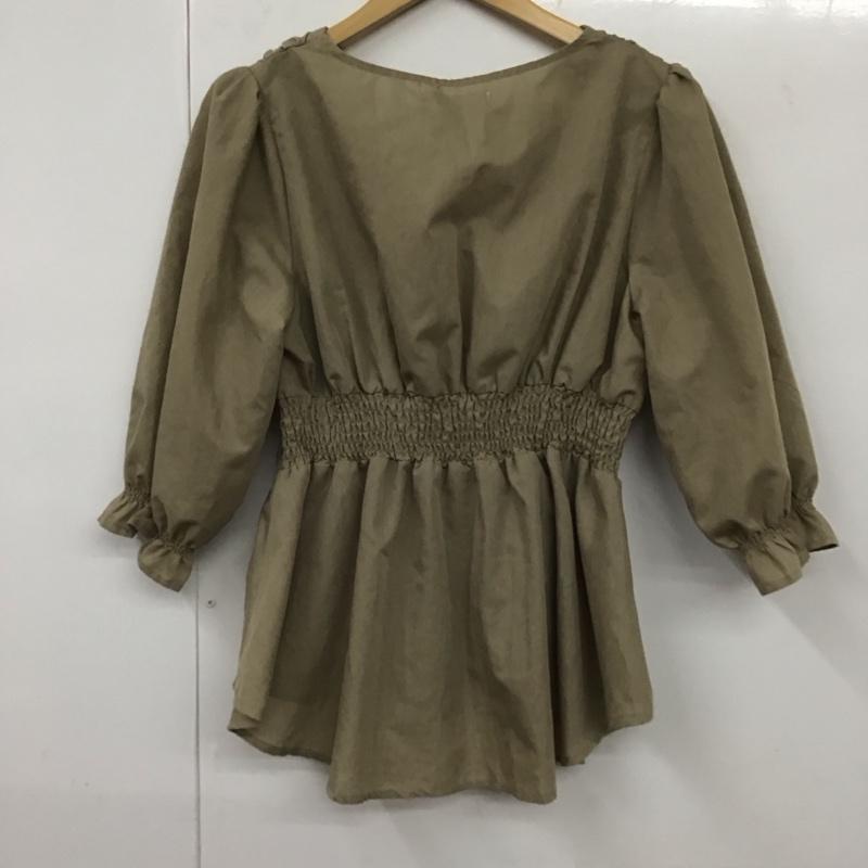 フィフス fifth カットソー 七分袖 M 無地 ベージュ / ベージュ / レディース USED 古着 中古 10131048