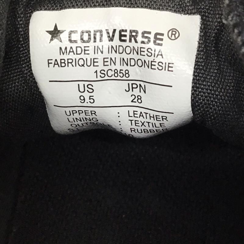 コンバース CONVERSE スニーカー スニーカー 1SC858 CS MOCCASINS SK OX モカシンスニーカー 28cm 箱有 28.0cm ロゴ、文字 黒 / ブラック / メンズ USED 古着 中古 10115673