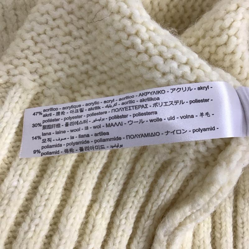 ザラ ZARA カーディガン 長袖 ニットカーディガン M 無地 白 / ホワイト / レディース USED 古着 中古 10133193