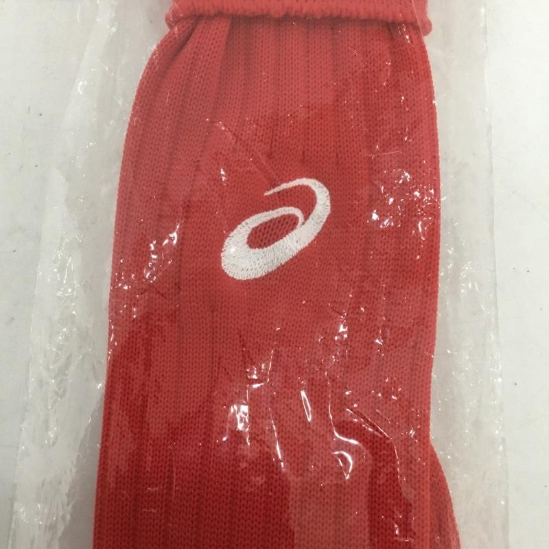 アシックス ASICS ファッション小物 ファッション小物 XSS098 ストッキング ジュニア サッカー 22cm ロゴ、文字 赤 / レッド / ボーイズ USED 古着 中古 10132163