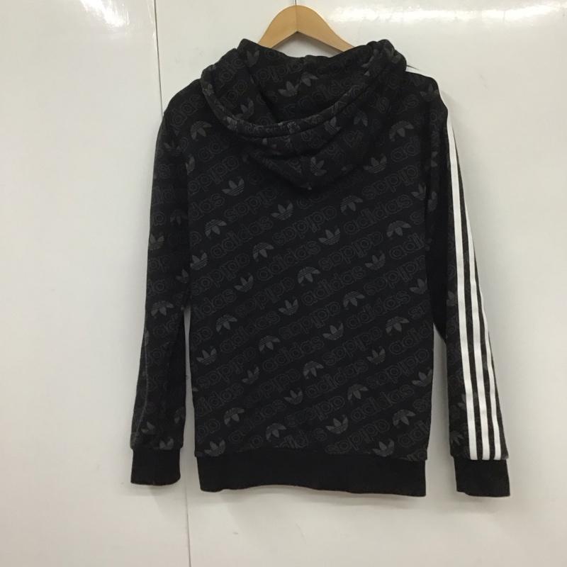 アディダス adidas パーカー 長袖 ed7049 パーカーフーディー プルオーバーパーカー スウェット プリント 黒 / ブラック / メンズ USED 古着 中古 10131249