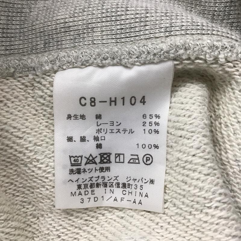 チャンピオン Champion パーカー 長袖 c8-h104 ジップパーカー スウェットパーカー S 無地 灰 / グレー / メンズ USED 古着 中古 10131370