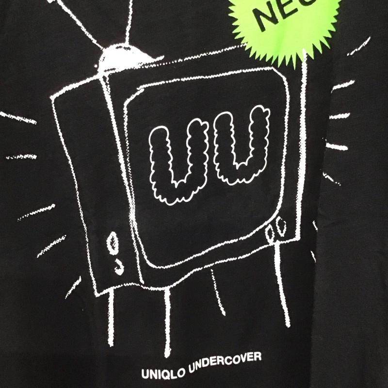 ユニクロ UNIQLO Tシャツ 半袖 半袖カットソー プリントTシャツ クルーネックカットソー アンダーカバー M プリント 黒 / ブラック / メンズ USED 古着 中古 10137784