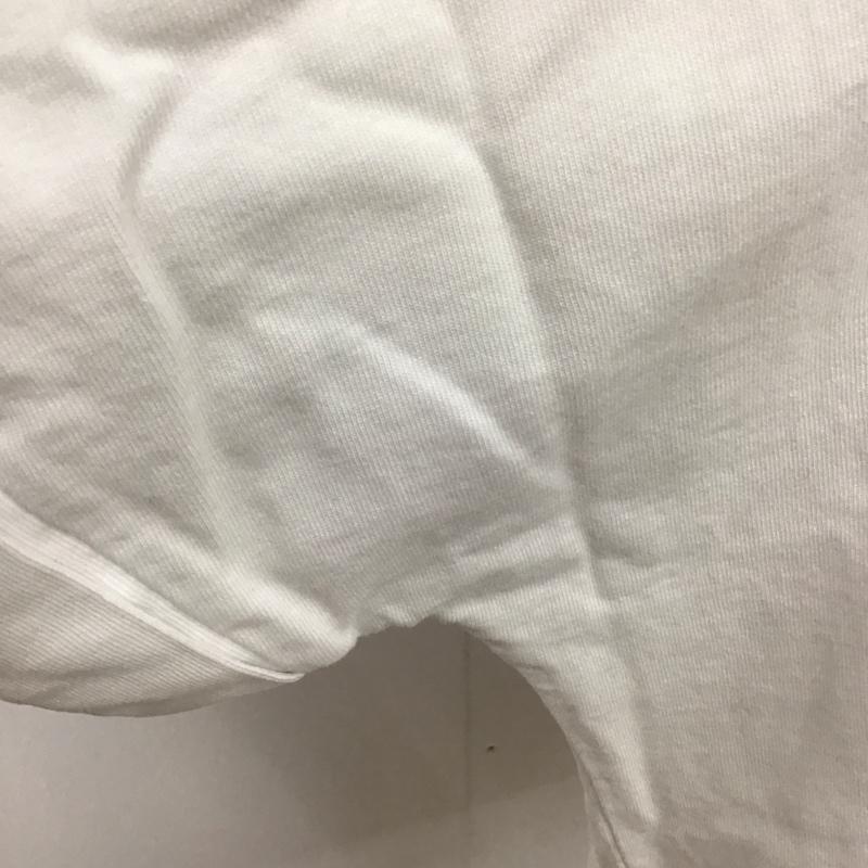 ザラ ZARA カットソー 半袖 クルーネック サイドスリット L 無地 白 / ホワイト /  レディース USED 古着 中古 10112052