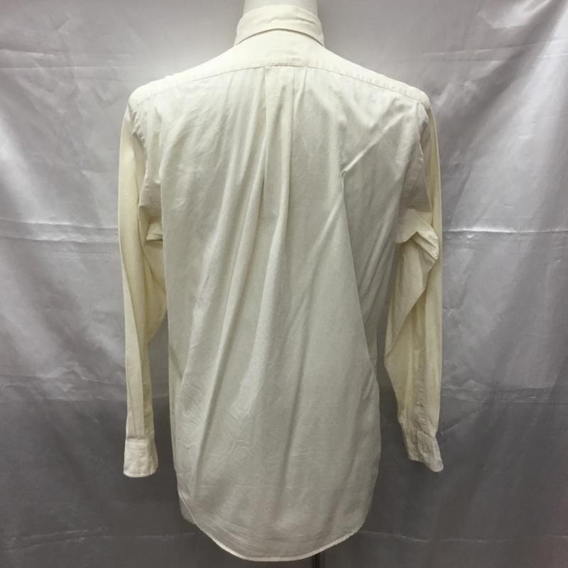 ラルフローレン RALPHLAUREN シャツ、ブラウス 長袖 長袖シャツ カラーシャツ 長袖カットソー ボタンダウンシャツ ロゴ、文字 オフホワイト / オフホワイト /  メンズ USED 古着 中古 10113284