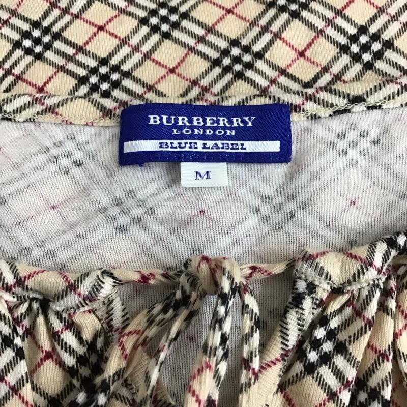 バーバリーブルーレーベル BURBERRY BLUE LABEL カットソー 半袖 半袖カットソー チェックTシャツ クルーネックカットソー M チェック マルチカラー / マルチカラー / レディース USED 古着 中古 10113813
