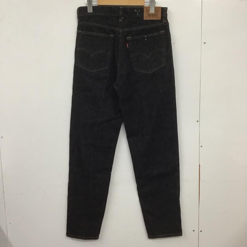 リーバイストラウスアンドコー Levi Strauss & co. パンツ デニム、ジーンズ 80s 日本製 デニムパンツ ワイドパンツ カジュアルパンツ 32インチ 無地 黒 / ブラック / メンズ USED 古着 中古 10139032
