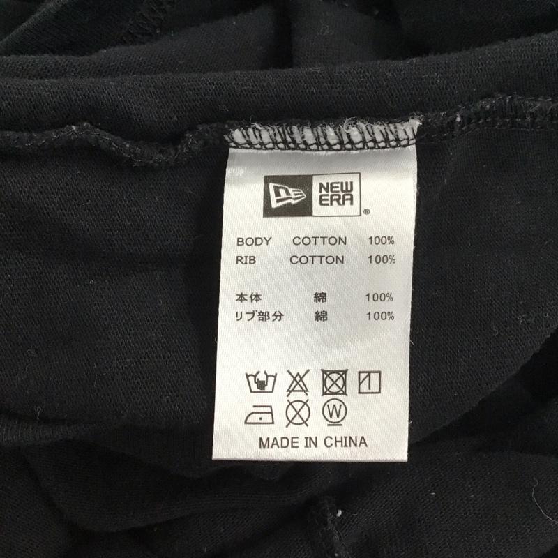 ニューエラ NEW ERA Tシャツ 半袖 半袖カットソー プリントTシャツ クルーネックカットソー XLARGE S ロゴ、文字 黒 / ブラック /  メンズ USED 古着 中古 10111118