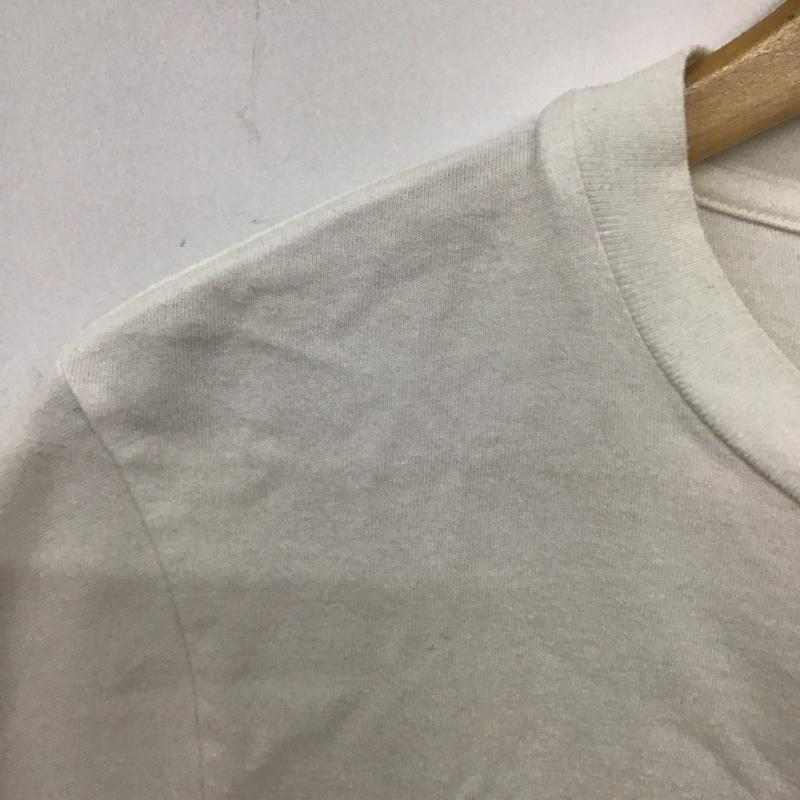 アニエス・ベー agnes b. Tシャツ 半袖 半袖カットソー プリントTシャツ クルーネックカットソー M ロゴ、文字 白 / ホワイト / レディース USED 古着 中古 10135107