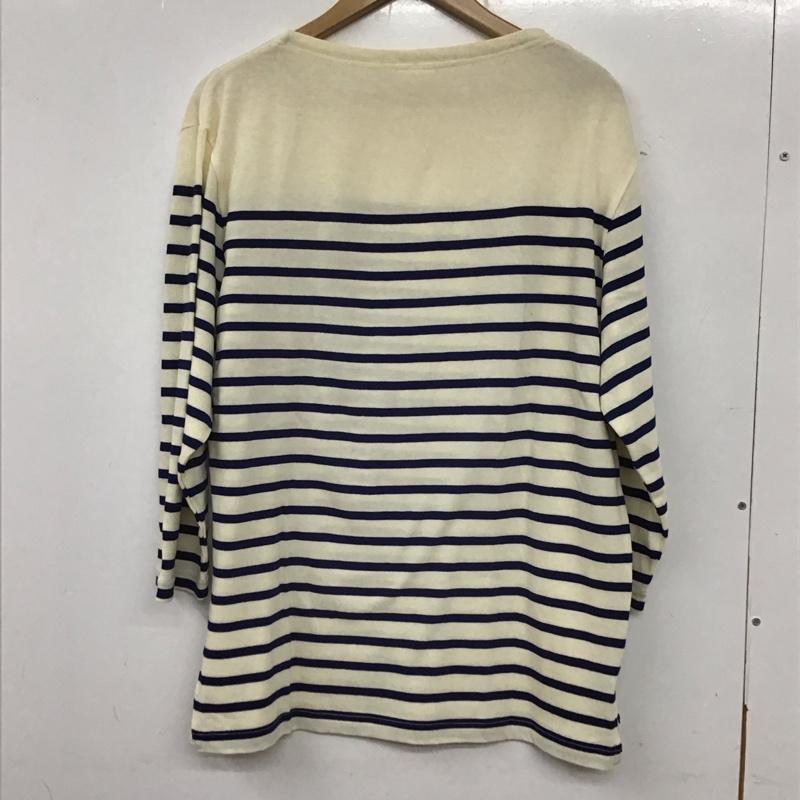 ユナイテッドアローズグリーンレーベルリラクシング UNITED ARROWS green label relaxing カットソー 長袖 3217-175-4060 長袖ボーダートップス 長袖カットソー L ボーダー柄 青 / ブルー / メンズ USED 古着 中古 10133192