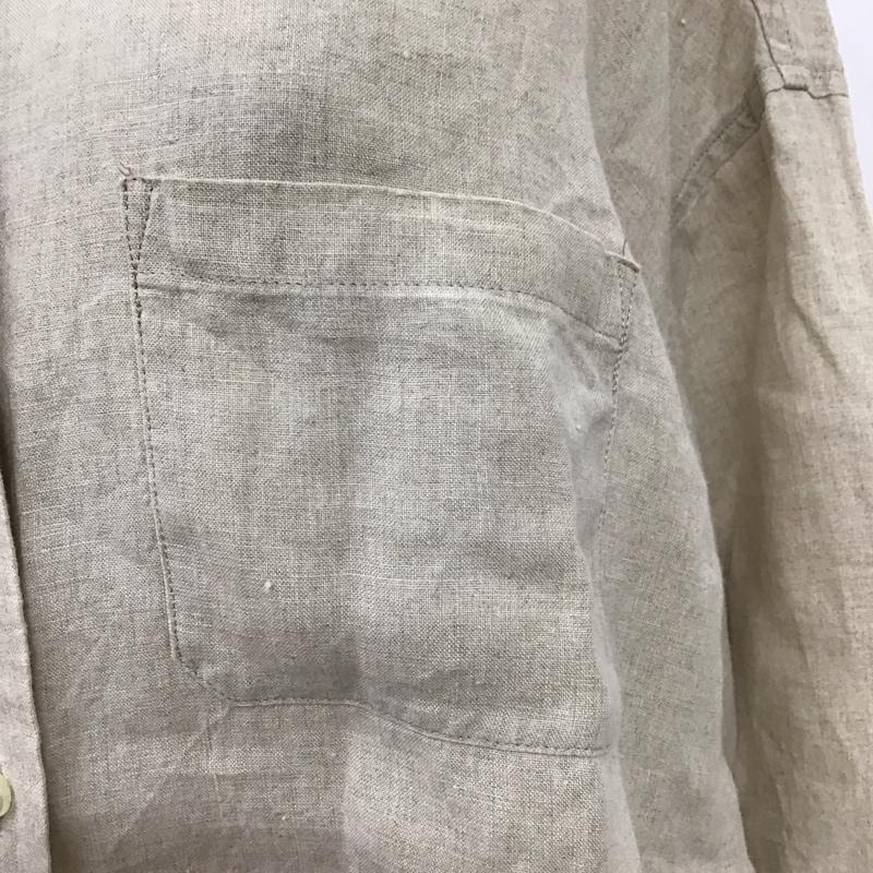 フリークスストア FREAK S STORE シャツ、ブラウス 長袖 201-3007 リネンシャツ FREE 無地 ベージュ / ベージュ / レディース USED 古着 中古 10116318