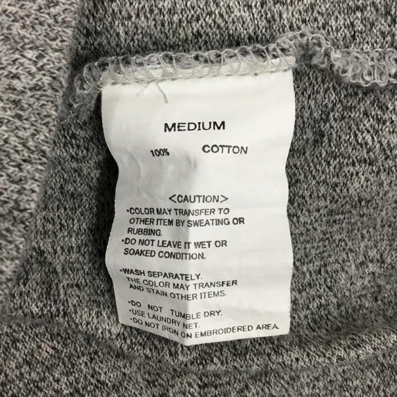 ステューシー STUSSY カットソー 七分袖 長袖カットソー クルーネックカットソー 七分丈 M ロゴ、文字 灰 / グレー / メンズ USED 古着 中古 10106589