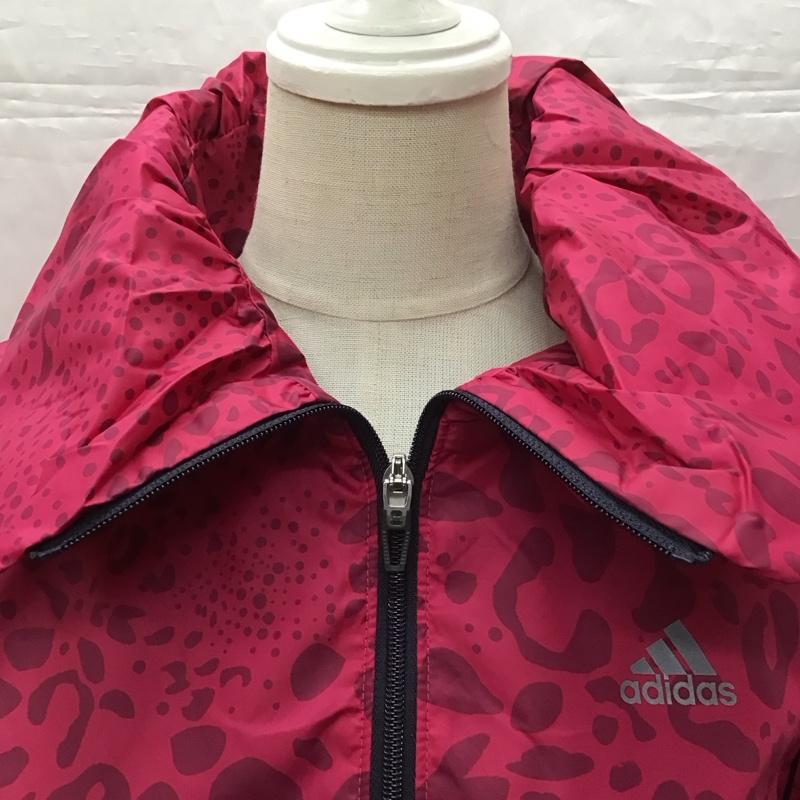 アディダス adidas ジャケット、上着 ジャンパー、ブルゾン S04737 climaproof デオドラント タグ付き ロゴ S ロゴ、文字 桃 / ピンク / レディース USED 古着 中古 10113234
