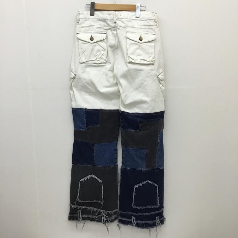 ユーズドクロージング used clothes パンツ デニム、ジーンズ JADED LONDON ジェイデッドロンドン パッチワークデニム 30インチ ダメージ加工 白 / ホワイト / X 青 / ブルー / X 灰 / グレー /  メンズ USED 古着 中古 10122729