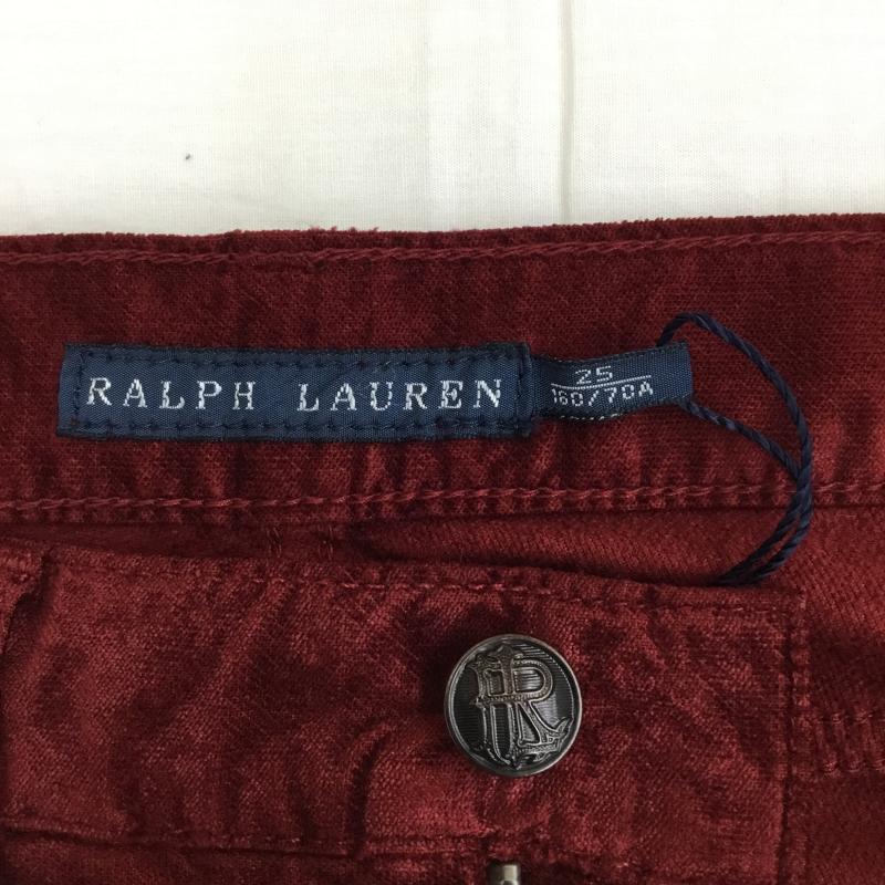 ポロラルフローレン POLO RALPH LAUREN パンツ ワークパンツ、ペインターパンツ ベロアパンツ 26インチ 無地 赤 / レッド / レディース USED 古着 中古 10139680