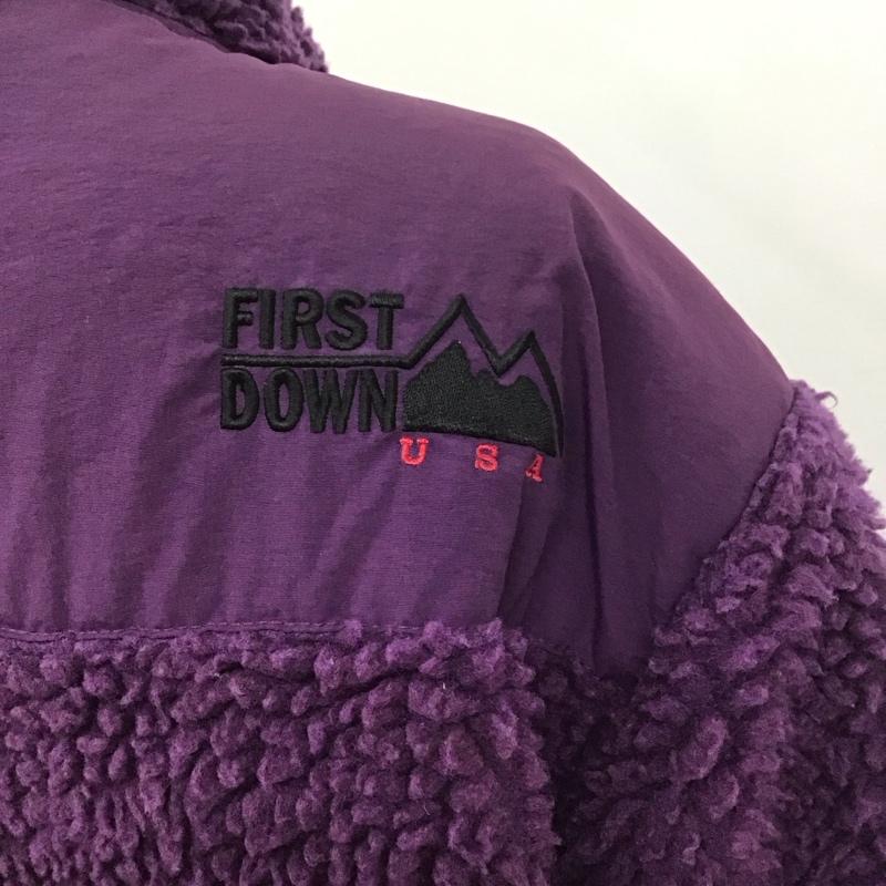 ファーストダウン FIRST DOWN ジャケット、上着 ジャケット、ブレザー 184-3531 フリースジャケット FREE 無地 紫 / パープル / レディース USED 古着 中古 10109056