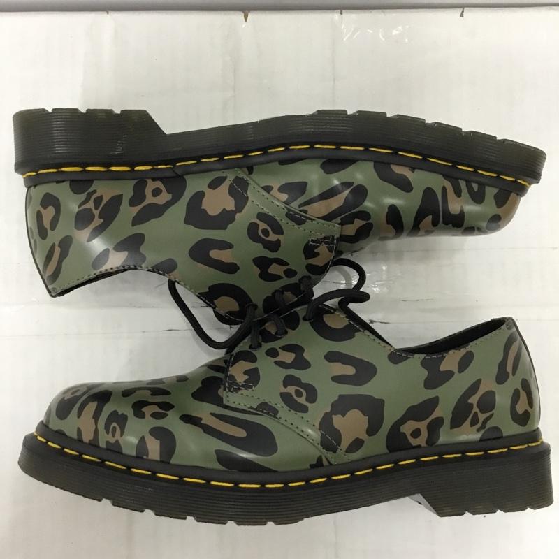 ドクターマーチン Dr.Martens カジュアルシューズ カジュアルシューズ 27686384 Distorted Leopard Smooth 3ホール UK8 箱有 US:9 ヒョウ柄・レオパード柄 黒 / ブラック / X ベージュ / ベージュ / X カーキ / カーキ / メンズ USED 古着 中古 10109892