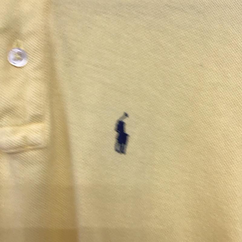 ラルフローレン RALPHLAUREN ポロシャツ 半袖 L 無地 黄 / イエロー / レディース USED 古着 中古 10136447