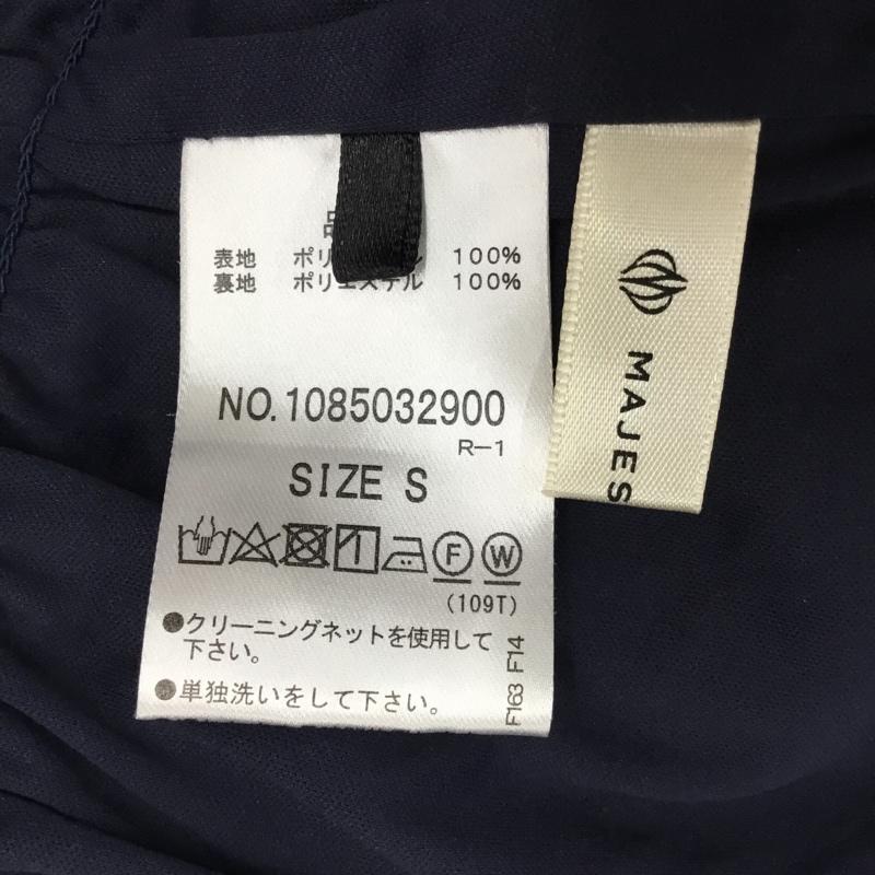 マジェスティックレゴン MAJESTIC LEGON カットソー 半袖 1085032900 オープンショルダーブラウス S 花柄 紺 / ネイビー / レディース USED 古着 中古 10118188