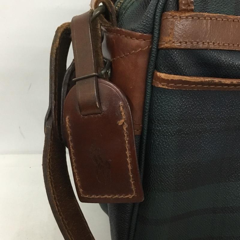 ポロラルフローレン POLO RALPH LAUREN ショルダーバッグ ショルダーバッグ チェック 緑 / グリーン / X 紺 / ネイビー / X 茶 / ブラウン / レディース USED 古着 中古 10138855