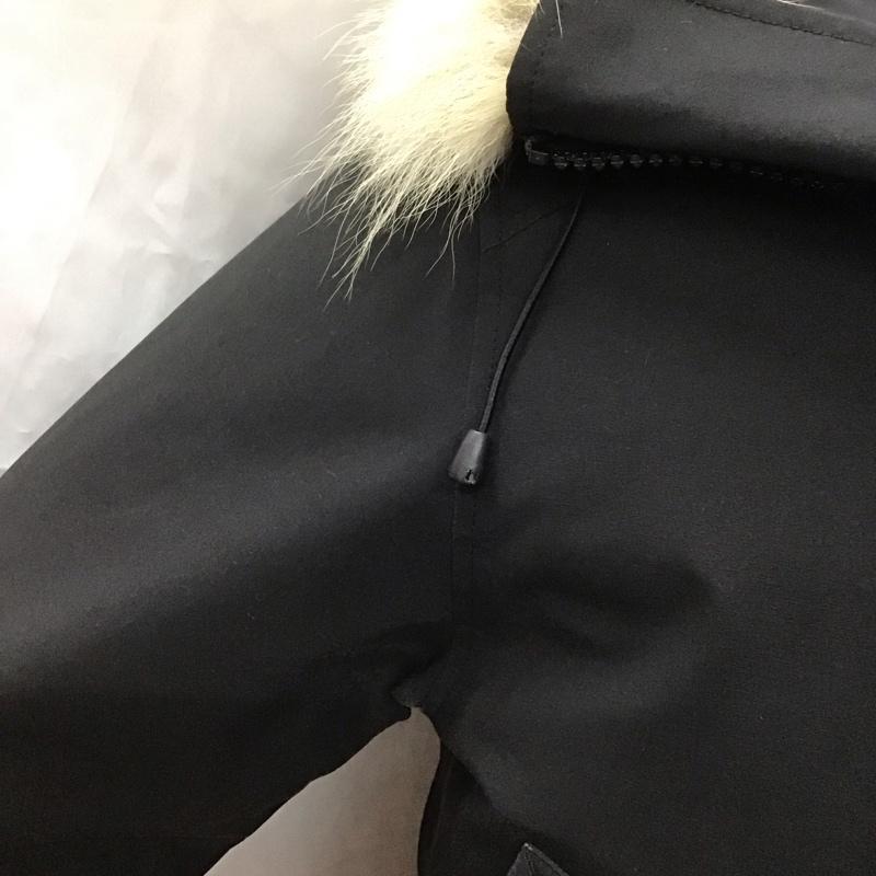 カナダグース CANADA GOOSE コート ダウンコート 68F8490 ダウンジャケット S ロゴ、文字 黒 / ブラック / メンズ USED 古着 中古 10112404