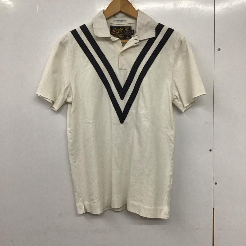 ラグビー RUGBY ポロシャツ 半袖 半袖ポロシャツ カラーシャツ 半袖カットソー XS 無地 白 / ホワイト / メンズ USED 古着 中古 10133118
