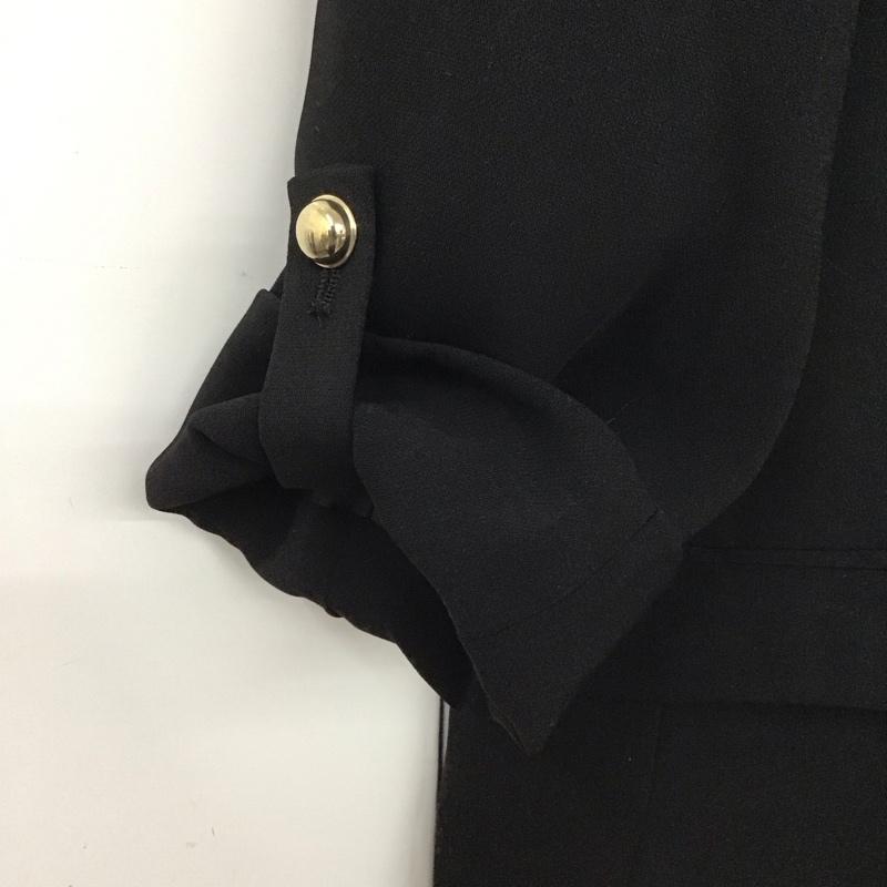 ザラ ZARA ジャケット、上着 ジャケット、ブレザー 長袖 M 無地 黒 / ブラック / レディース USED 古着 中古 10128960