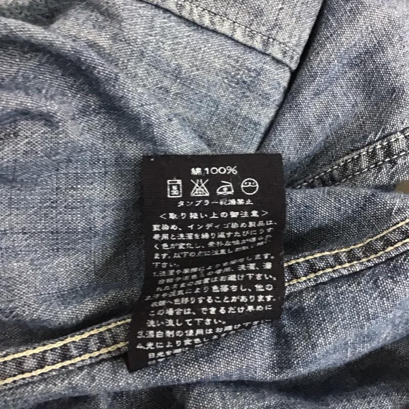 フォーティーファイブアールピーエム 45RPM シャツ、ブラウス 長袖 長袖シャツ デニムシャツ カジュアルシャツ カラーシャツ 3 無地 インディゴ / インディゴ / メンズ USED 古着 中古 10106833