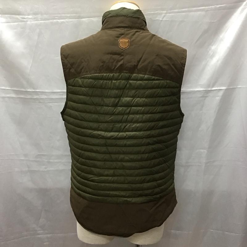 エディーバウアー Eddie Bauer ベスト ベスト ジップアップベスト ダウンベスト ノースリーブカットソー S 無地 茶 / ブラウン / メンズ USED 古着 中古 10110741