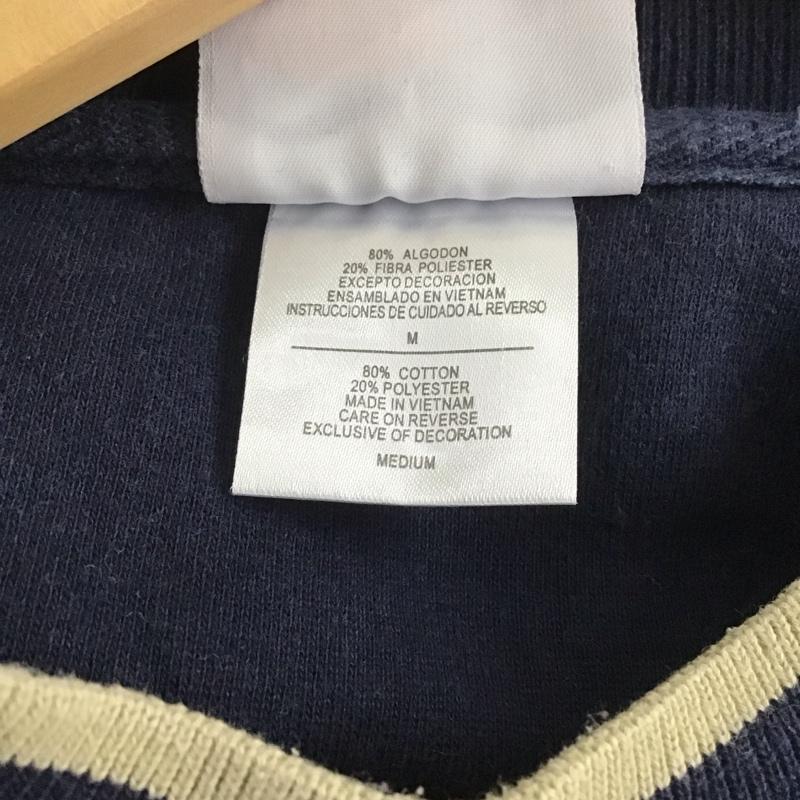 古着 USED トレーナー 長袖 長袖トレーナー スウェット クルーネック プルオーバー 古着 M ロゴ、文字 紺 / ネイビー / メンズ USED 古着 中古 10139886