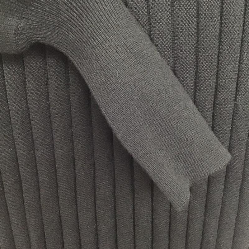 アズールバイマウジー AZUL BY MOUSSY ワンピース ロングスカート 250fsb73-127c PLEATSKNITONEPIECE 長袖ニットワンピース M 無地 黒 / ブラック / レディース USED 古着 中古 10137546