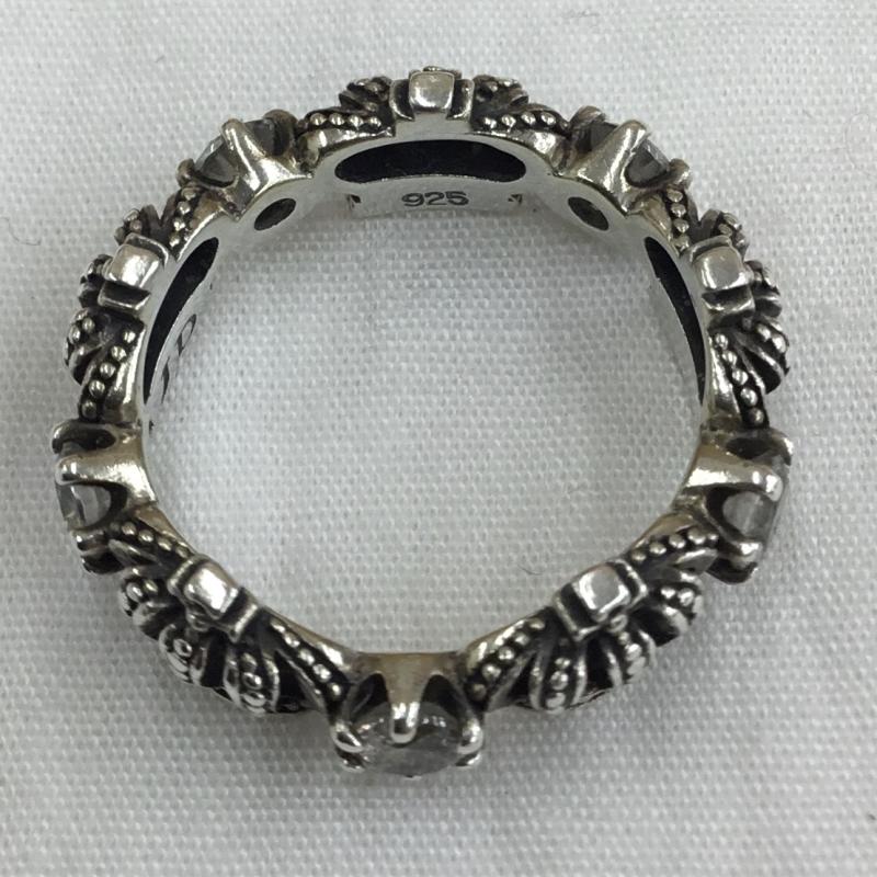 ジャスティンディヴィス JUSTIN DAVIS アクセサリー 指輪 クラウン 王冠 SRJ325 CHERISH STONE 黒 / ブラック / メンズ USED 古着 中古 10129022