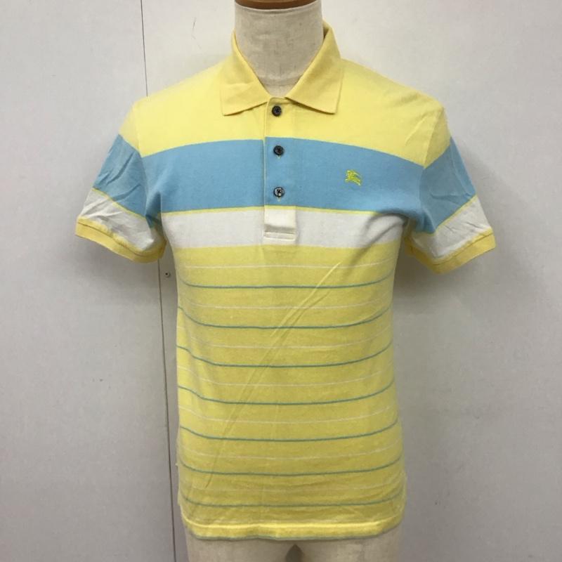 バーバリーブラックレーベル BURBERRY BLACK LABEL ポロシャツ 半袖 半袖ポロシャツ カラーシャツ 半袖カットソー 2 ボーダー柄 マルチカラー / マルチカラー /  メンズ USED 古着 中古 10113110