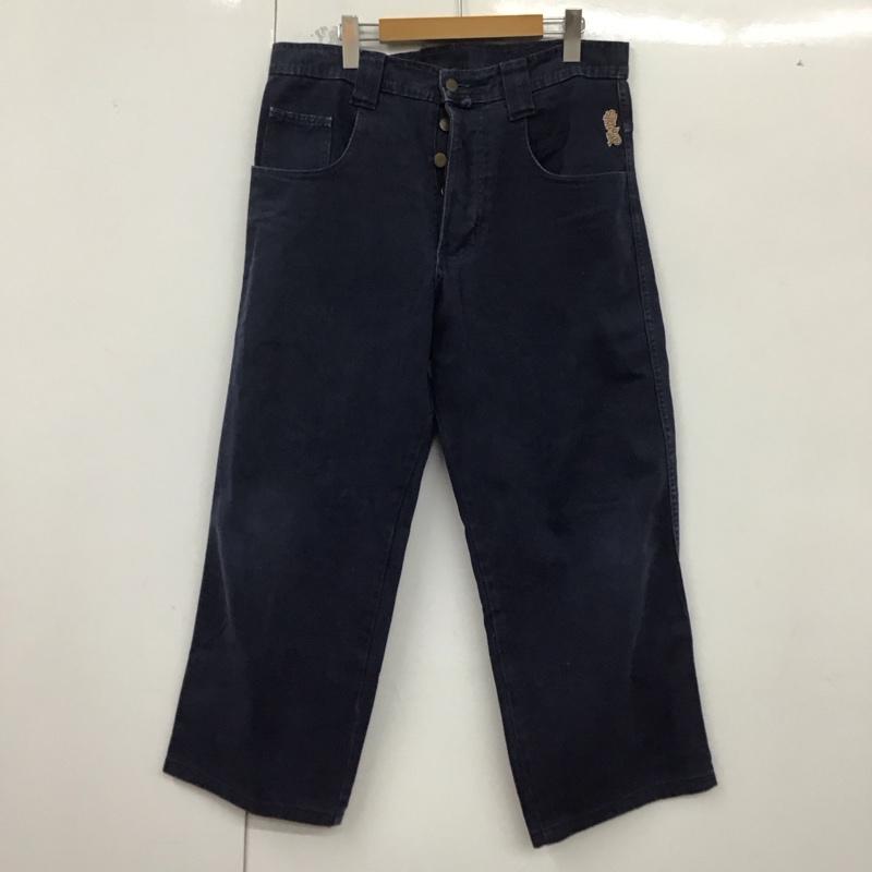 古着 USED パンツ デニム、ジーンズ ワイドパンツ カジュアルパンツ ワークパンツ デニムパンツ XL 無地 紺 / ネイビー / メンズ USED 古着 中古 10128783