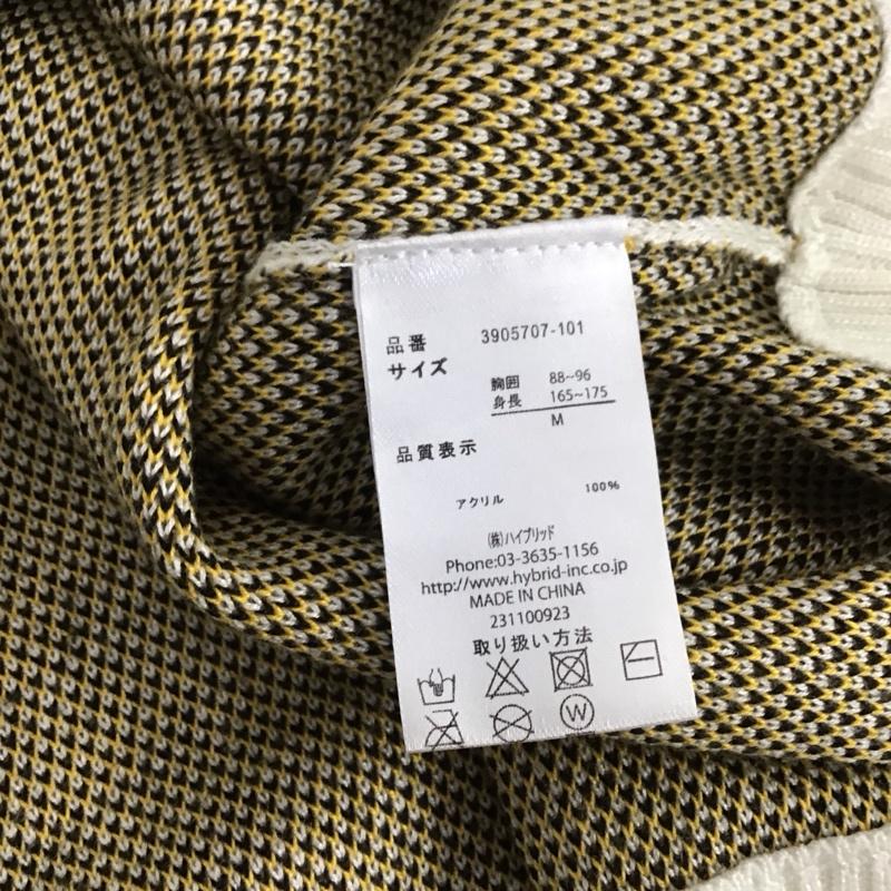 ヴィジョン ストリート ウェア VISION STREET WEAR ニット、セーター 長袖 長袖ニットカットソー クルーネック セーター M ロゴ、文字 白 / ホワイト / メンズ USED 古着 中古 10137675
