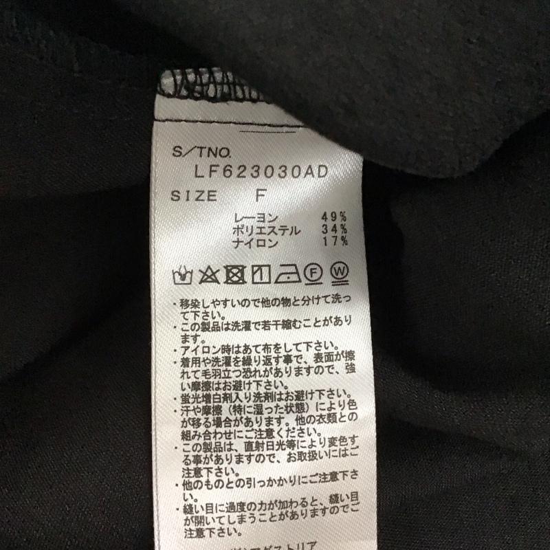 ローリーズファーム LOWRYS FARM シャツ、ブラウス 七分袖 LF623030AD 五分袖 FREE 無地 黒 / ブラック / レディース USED 古着 中古 10130795
