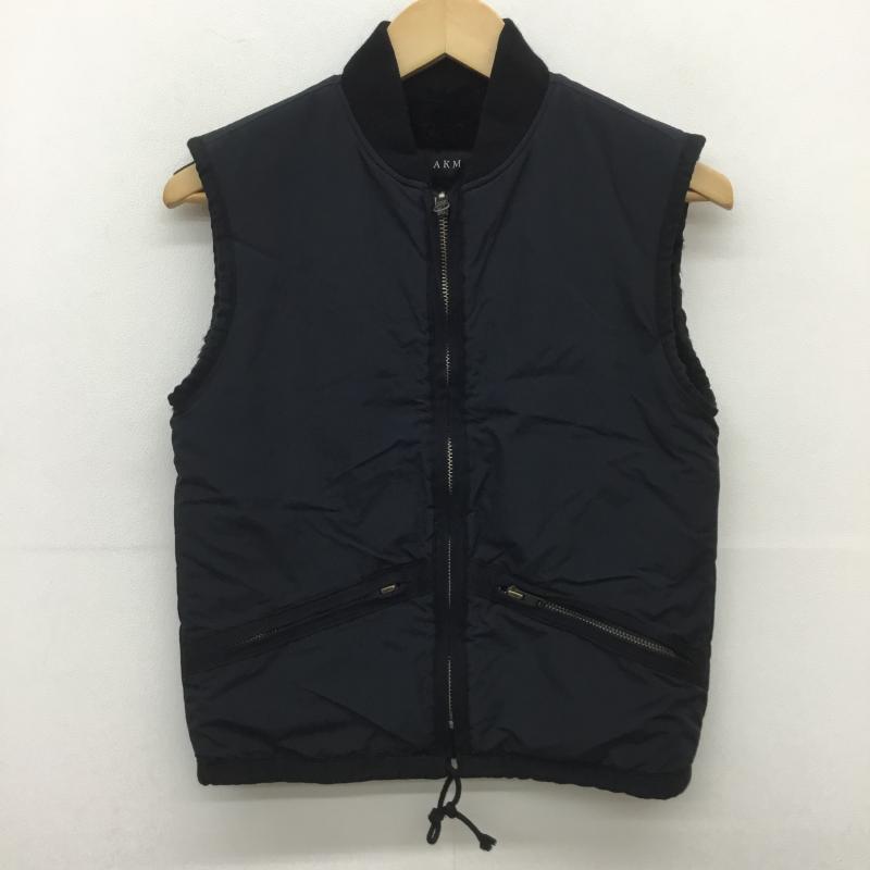 エーケーエム AKM ベスト ベスト 無地 黒 / ブラック / メンズ USED 古着 中古 10078074