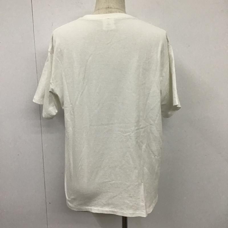 アベイシングエイプ A BATHING APE Tシャツ 半袖 半袖カットソー プリントTシャツ クルーネックカットソー XL プリント 白 / ホワイト / メンズ USED 古着 中古 10105546