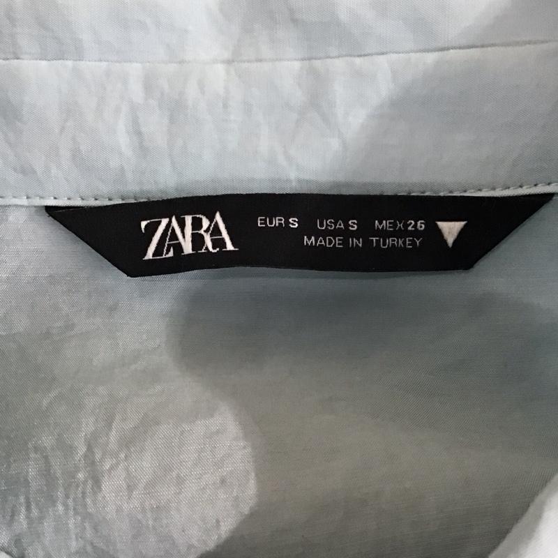 ザラ ZARA シャツ、ブラウス 長袖 長袖シャツ カラーシャツ 長袖カットソー S 無地 水色 / ライトブルー / レディース USED 古着 中古 10117831