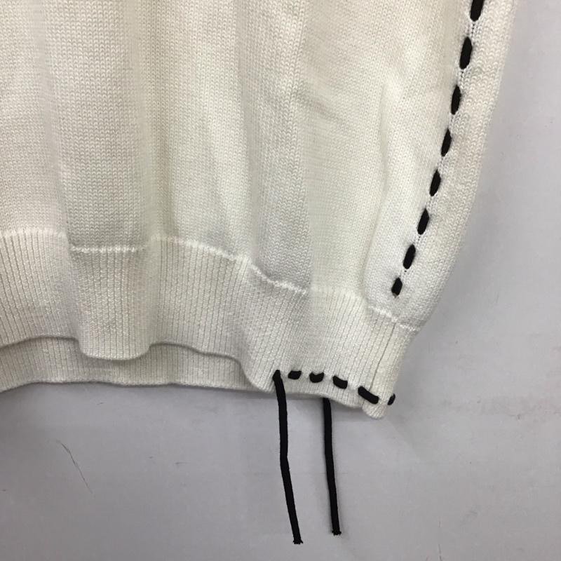 ザラ ZARA ベスト ベスト 4938 405 712 プルオーバーベスト オーバーサイズ M 無地 白 / ホワイト / X 黒 / ブラック / レディース USED 古着 中古 10131282