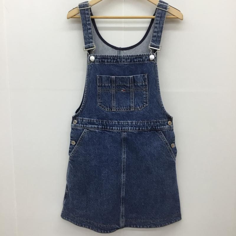 トミー ジーンズ TOMMY JEANS ワンピース ミニスカート XS ロゴ、文字 インディゴ / インディゴ /  レディース USED 古着 中古 10133593
