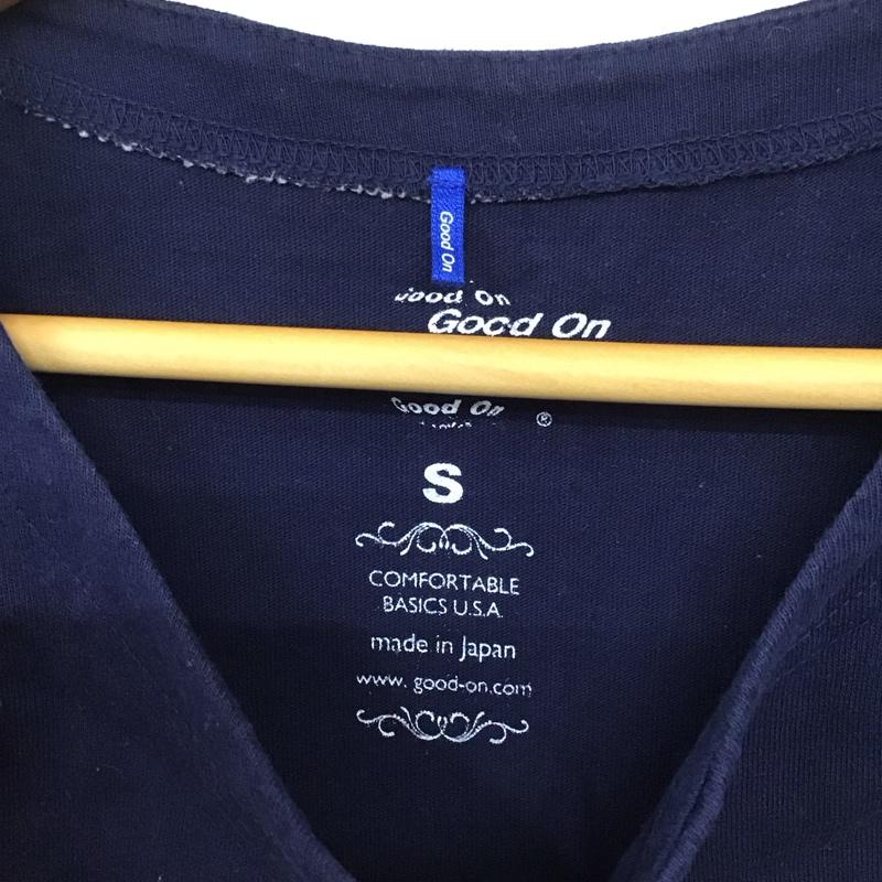 グッドオン Good On ワンピース ひざ丈スカート S 無地 紺 / ネイビー / レディース USED 古着 中古 10133835