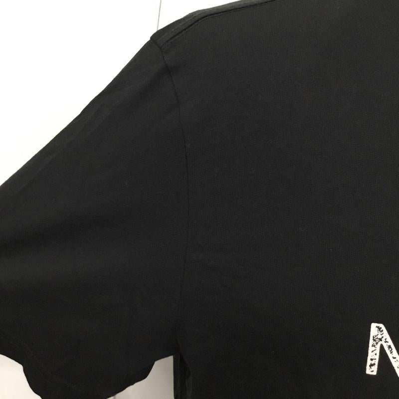 ザノースフェイス THE NORTH FACE Tシャツ 半袖 半袖カットソー プリントTシャツ クルーネックカットソー L プリント 黒 / ブラック /  メンズ USED 古着 中古 10110000