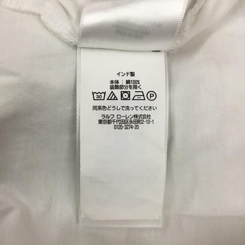 ポロラルフローレン POLO RALPH LAUREN Tシャツ 半袖 140 キッズ 刺繍 140cm ワンポイント 白 / ホワイト / ボーイズ USED 古着 中古 10107444