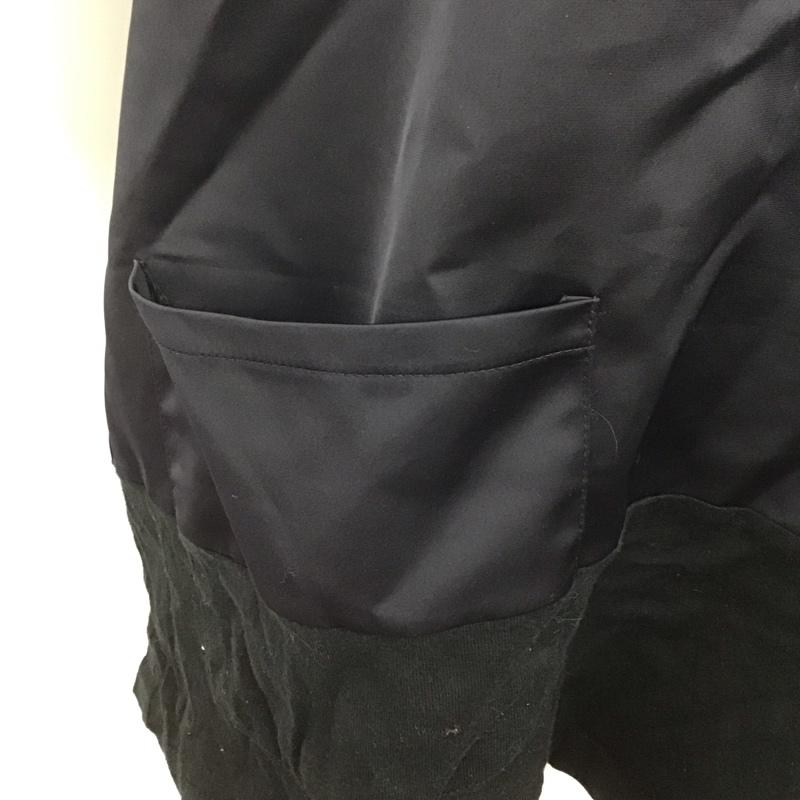 ハレ HARE カットソー 半袖 半袖カットソー クルーネックカットソー フリルカットソー 切り替えカットソー M 無地 黒 / ブラック / X 紺 / ネイビー / メンズ USED 古着 中古 10106733