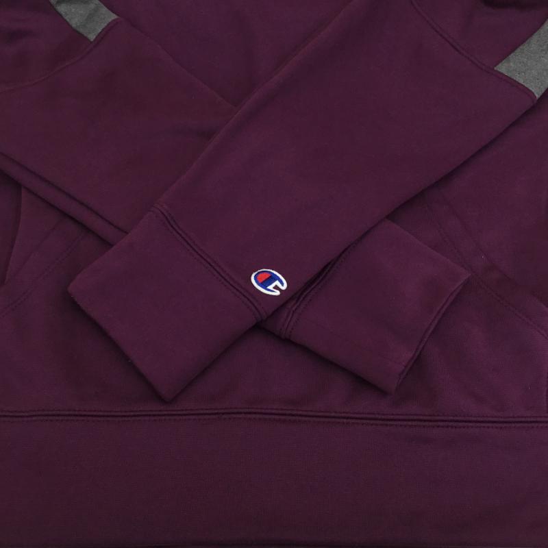 チャンピオン Champion パーカー 長袖 Champion パーカー M ロゴ、文字 X ワンポイント 紫 / パープル / X 灰 / グレー / メンズ USED 古着 中古 10128210