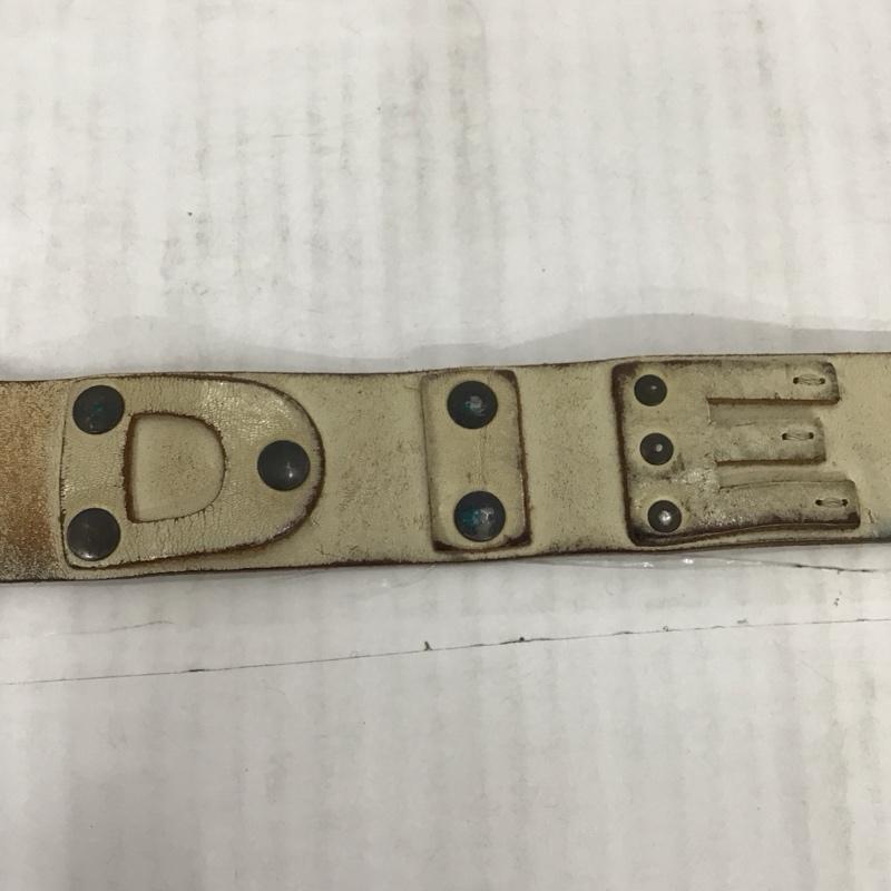 ディーゼル DIESEL ベルト・バックル ベルト レザー ロゴ、文字 白 / ホワイト / メンズ USED 古着 中古 10115068