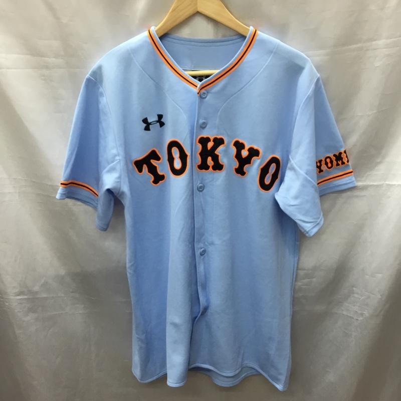 アンダーアーマー UNDER ARMOUR トップス トップス 読売ジャイアンツ レプリカユニホーム UTSUMI 内海 26 L ロゴ、文字 水色 / ライトブルー / X 橙 / オレンジ / X 黒 / ブラック / メンズ USED 古着 中古 10117817