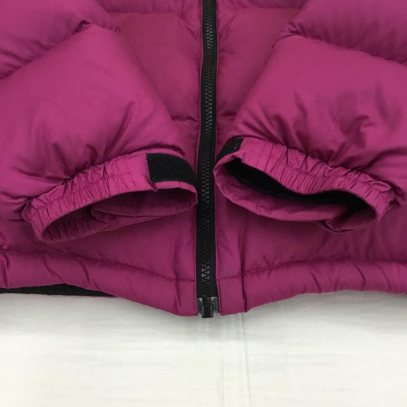 ザノースフェイス THE NORTH FACE ジャケット、上着 ダウンジャケット NDW91952 SHORT NUPTSE JACKET M ロゴ、文字 黒 / ブラック / X 桃 / ピンク / レディース USED 古着 中古 10139653