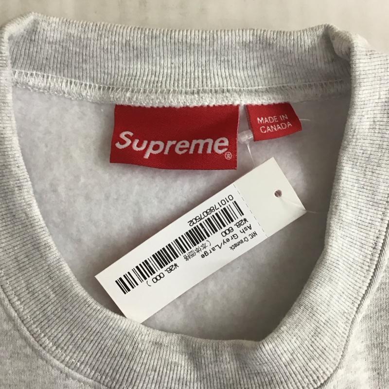 シュプリーム Supreme トレーナー 長袖 23aw nyccrewneck 長袖トレーナー スウェット L ロゴ、文字 灰 / グレー / メンズ USED 古着 中古 10115140